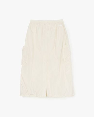 MLB - Chân váy phom suông midi Gorpcore Glossy Nylon 