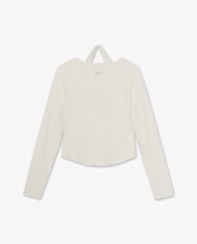  MLB - Áo kiểu nữ cổ tròn tay dài phối layer Basic 