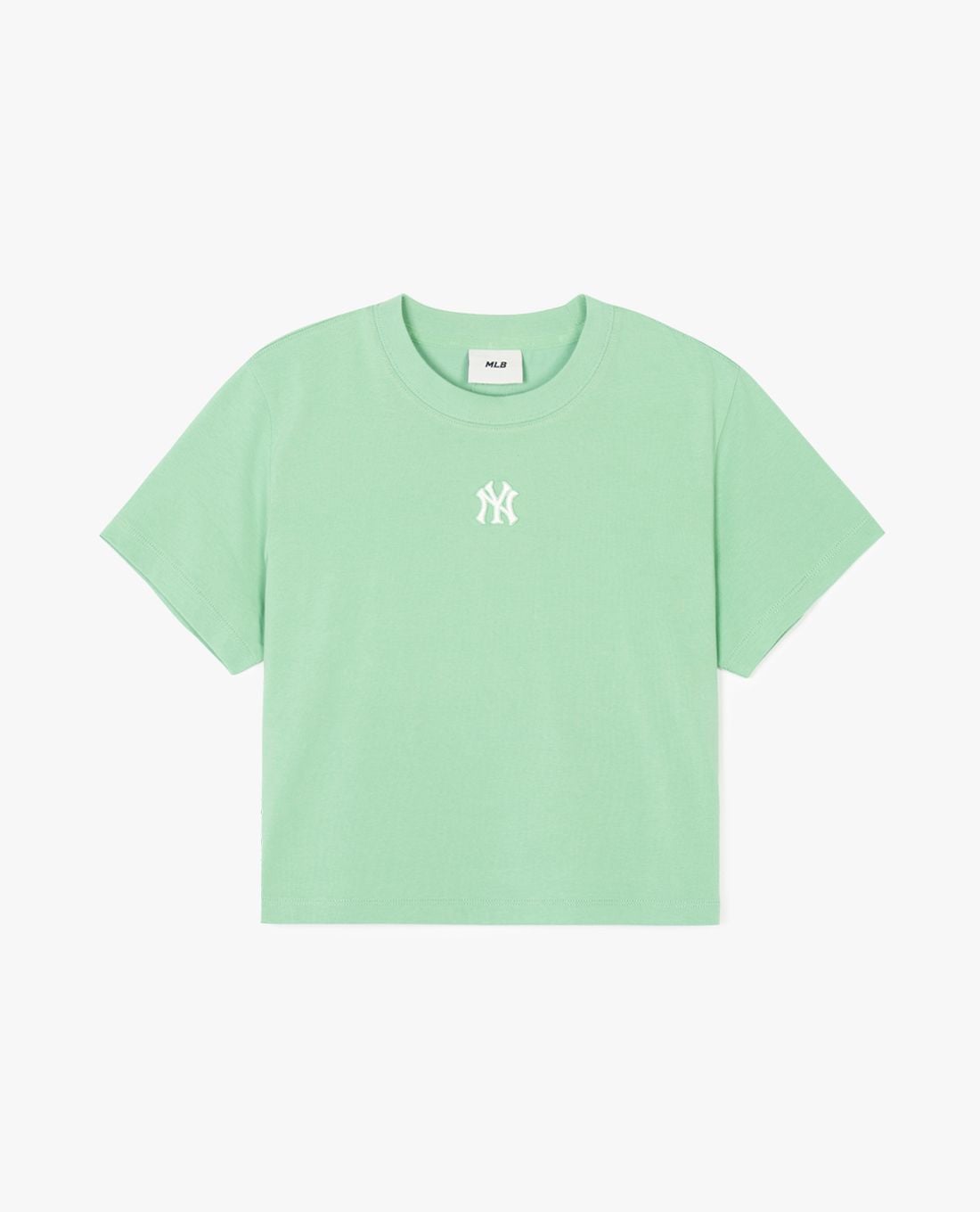 MLB - Áo croptop nữ cổ tròn tay ngắn Basic Small Logo