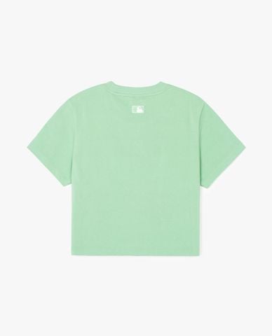  MLB - Áo croptop nữ cổ tròn tay ngắn Basic Small Logo 