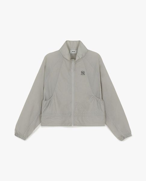  MLB - Áo khoác gió nữ cổ trụ phối dây rút Sportive 