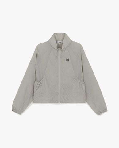  MLB - Áo khoác gió nữ cổ trụ phối dây rút Sportive 