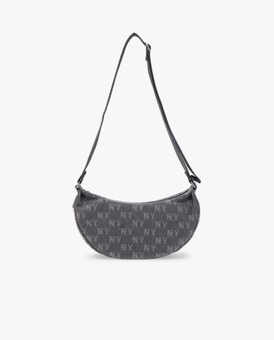  MLB - Túi đeo vai nữ Classic Jacquard Denim Monogram 