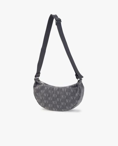  MLB - Túi đeo vai nữ Classic Jacquard Denim Monogram 