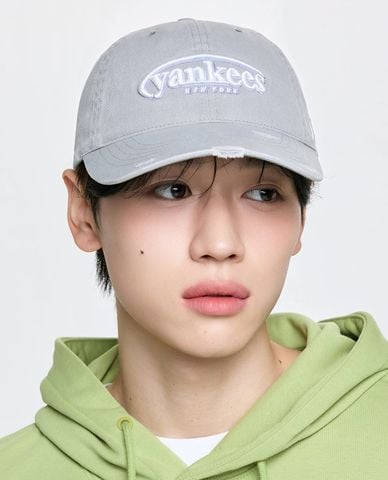  MLB - Nón bóng chày unisex Vintage Damage Curve Logo 