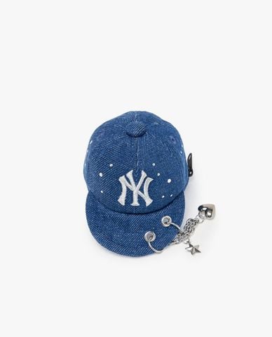  MLB - Móc khóa túi xách Basic Denim Ball Cap 