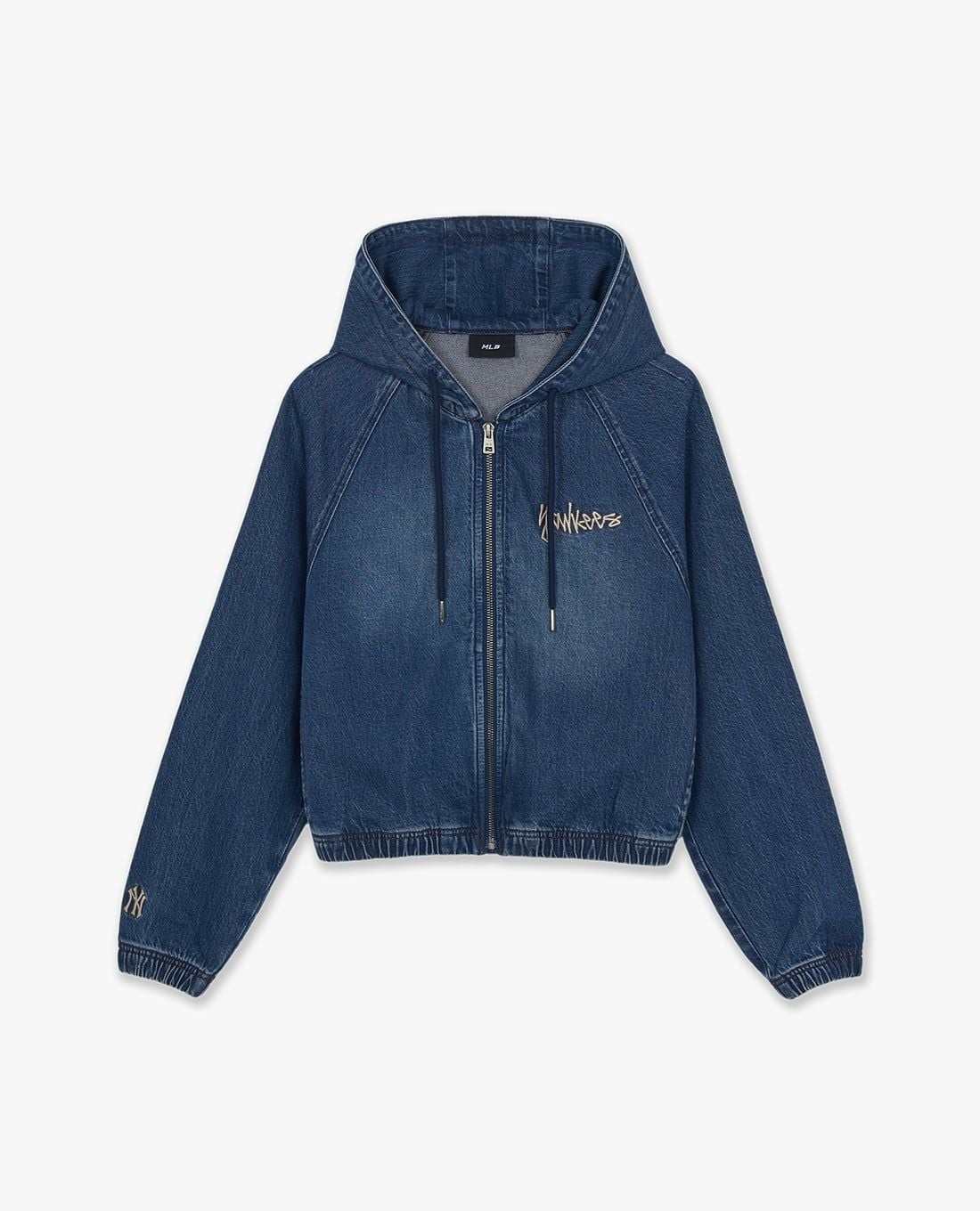 MLB - Áo khoác denim nữ thêu logo Vassie Vintage