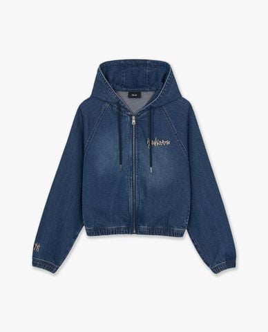  MLB - Áo khoác denim nữ thêu logo Vassie Vintage 
