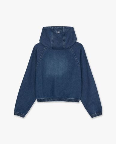  MLB - Áo khoác denim nữ thêu logo Vassie Vintage 