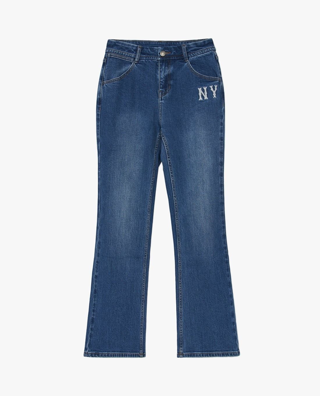 MLB - Quần jeans nữ ống loe Denim Basic Small Logo