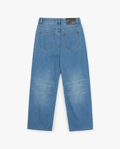  MLB - Quần jeans nữ ống rộng Vastity Vintage 