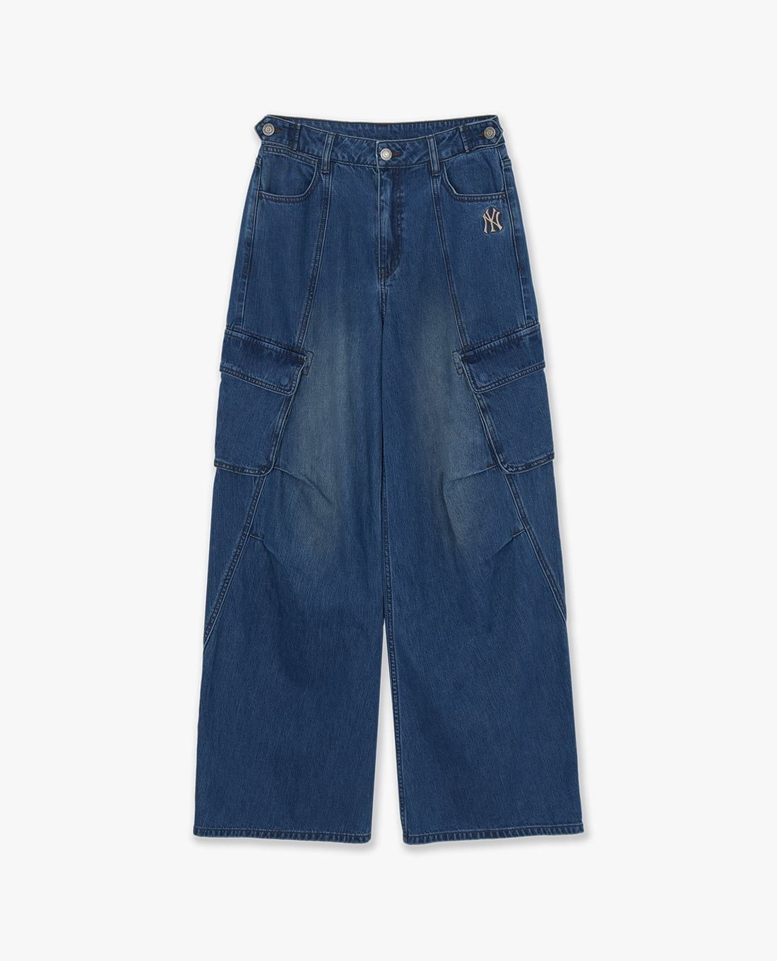 MLB - Quần jeans nữ ống rộng Varsity Vintage