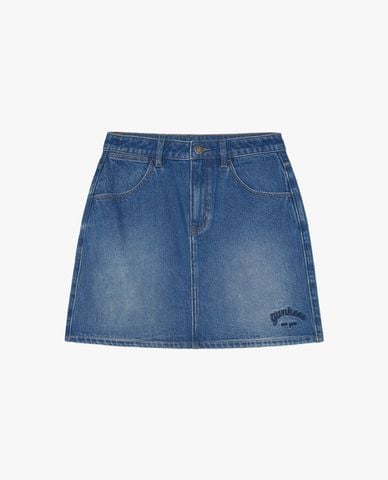  MLB - Chân váy denim phom chữ A mini Varsity Culsive 