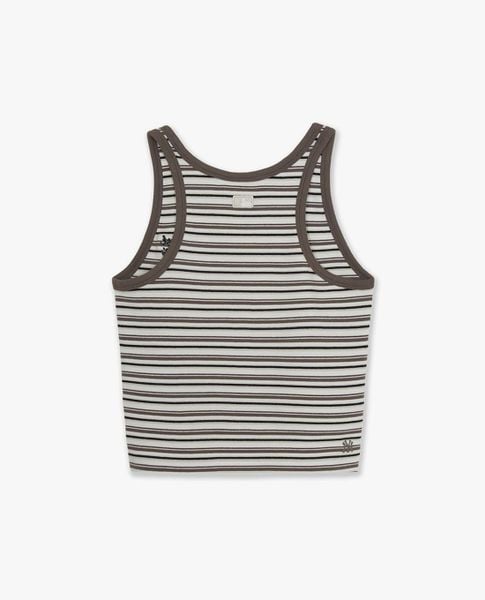  MLB - Áo ba lỗ nữ kẻ sọc phom croptop 
