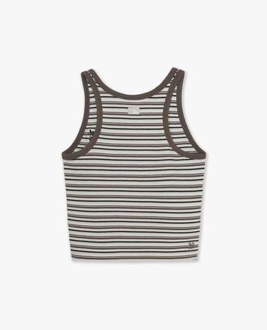  MLB - Áo ba lỗ nữ kẻ sọc phom croptop 