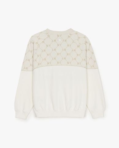  MLB - Áo sweatshirt unisex Dia Monogram Jaquard 