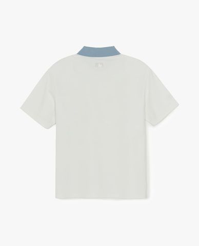  MLB - Áo polo unisex cổ bẻ tay ngắn Basic Small Letter 