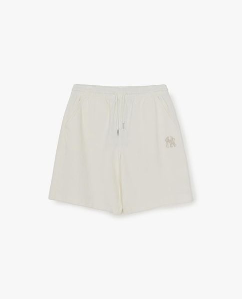  MLB - Quần short unisex ống rộng lưng thun Monogram 