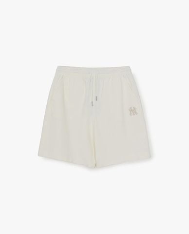  MLB - Quần short unisex ống rộng lưng thun Monogram 