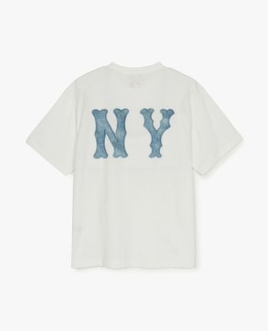  MLB - Áo thun unisex tay ngắn Basic Denimlike Coopers Overfit 