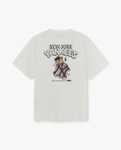  MLB - Áo thun unisex cổ tròn tay ngắn Mega Bear 
