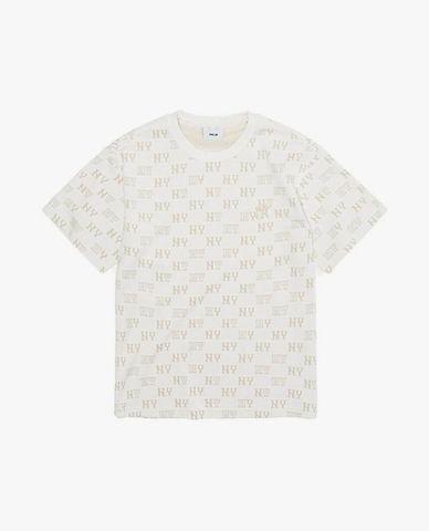  MLB - Áo thun unisex cổ tròn tay ngắn Retro 