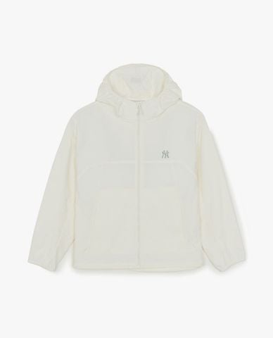  MLB - Áo khoác phối mũ unisex tay dài Varsity 