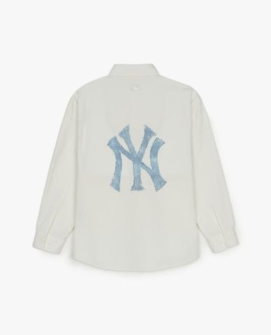  MLB - Áo sơ mi unisex Classic Denim Monogram 