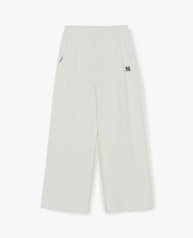  MLB - Quần dài nữ ống rộng lưng thun Basic 