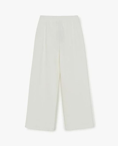  MLB - Quần dài nữ ống rộng lưng thun Basic 