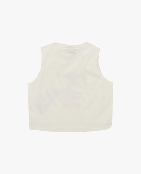  MLB - Áo ba lỗ nữ cổ tròn phom croptop Street Logo 