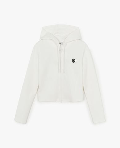  MLB - Áo khoác thể thao nữ phối mũ Varsity 