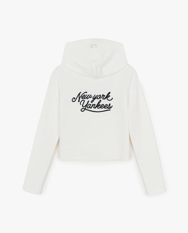  MLB - Áo khoác thể thao nữ phối mũ Varsity 