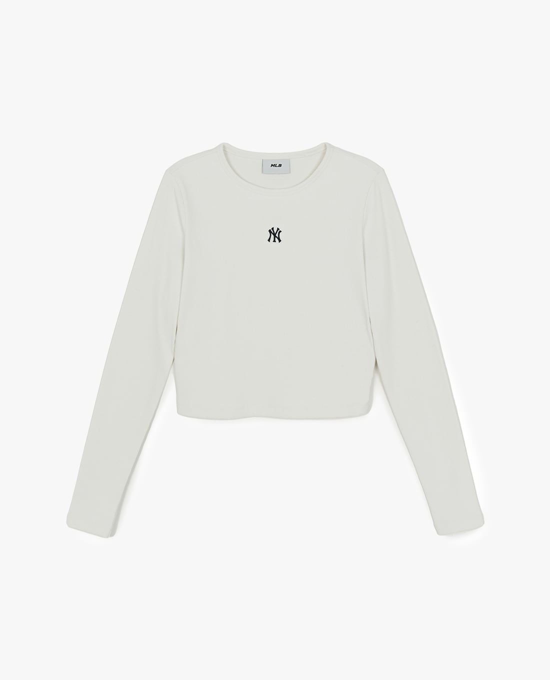 MLB - Áo croptop nữ cổ tròn tay dài Basic