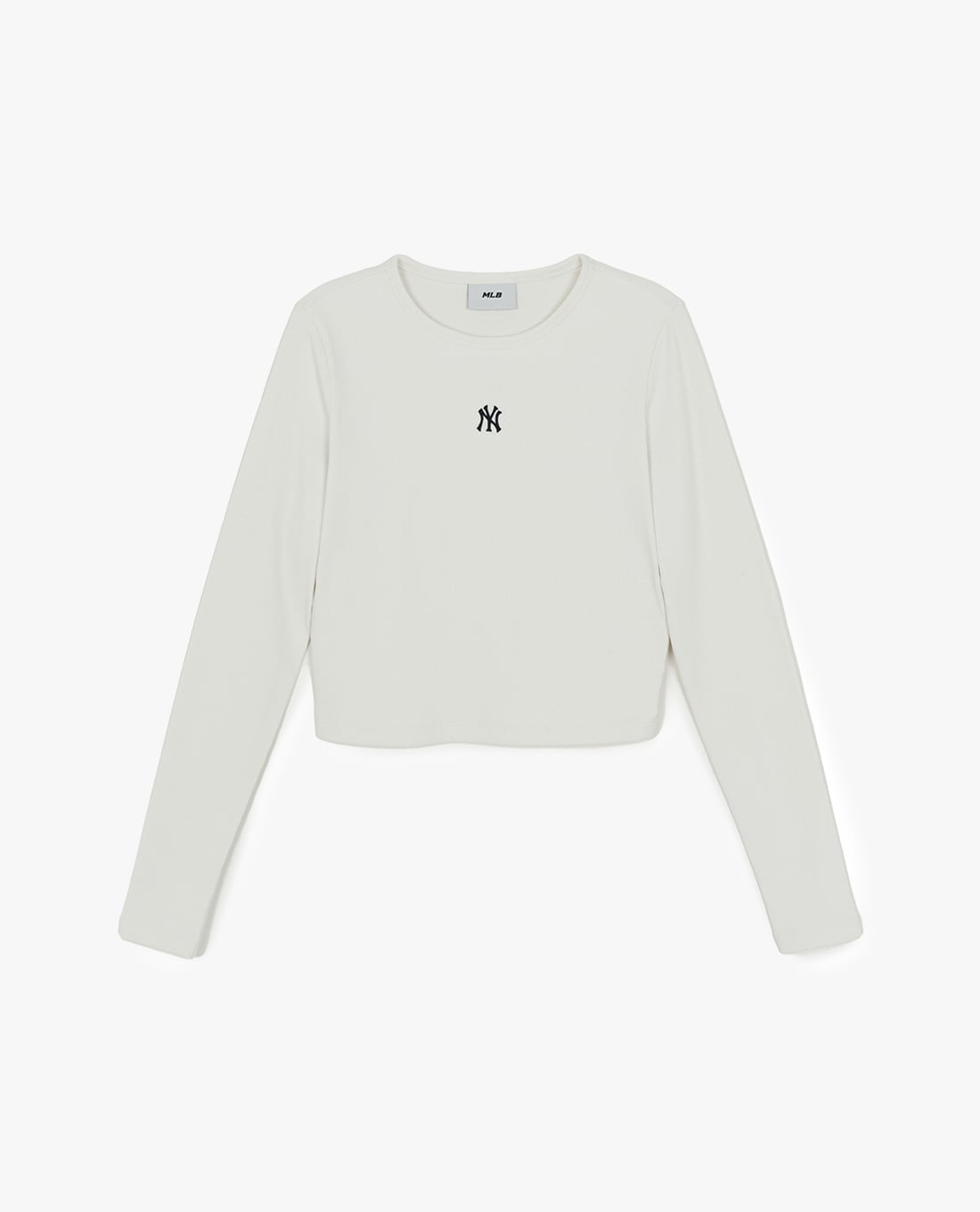 MLB - Áo croptop nữ cổ tròn tay dài Basic