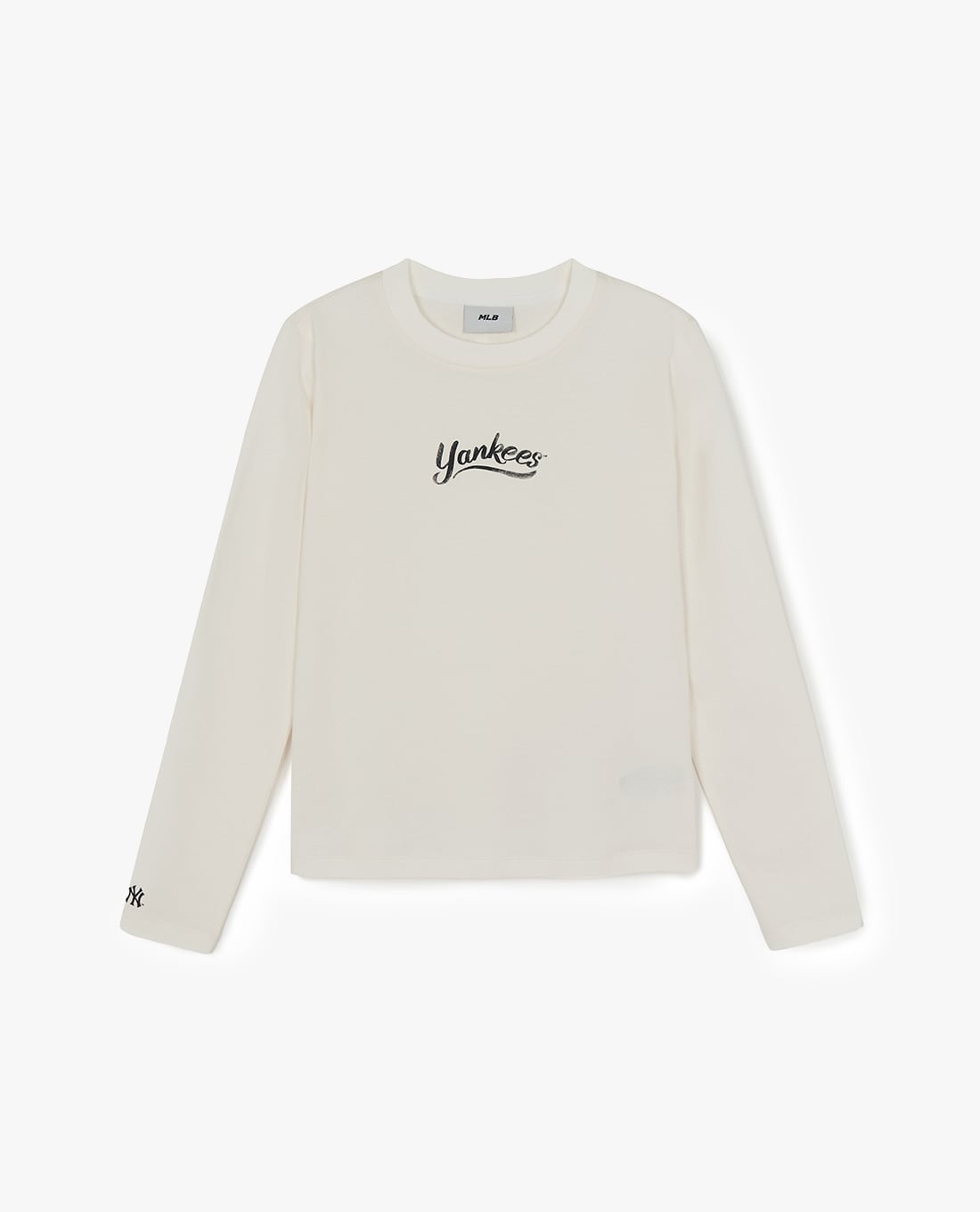 MLB - Áo thun nữ cổ tròn tay dài Vintage