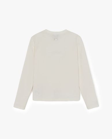  MLB - Áo thun nữ cổ tròn tay dài Vintage 