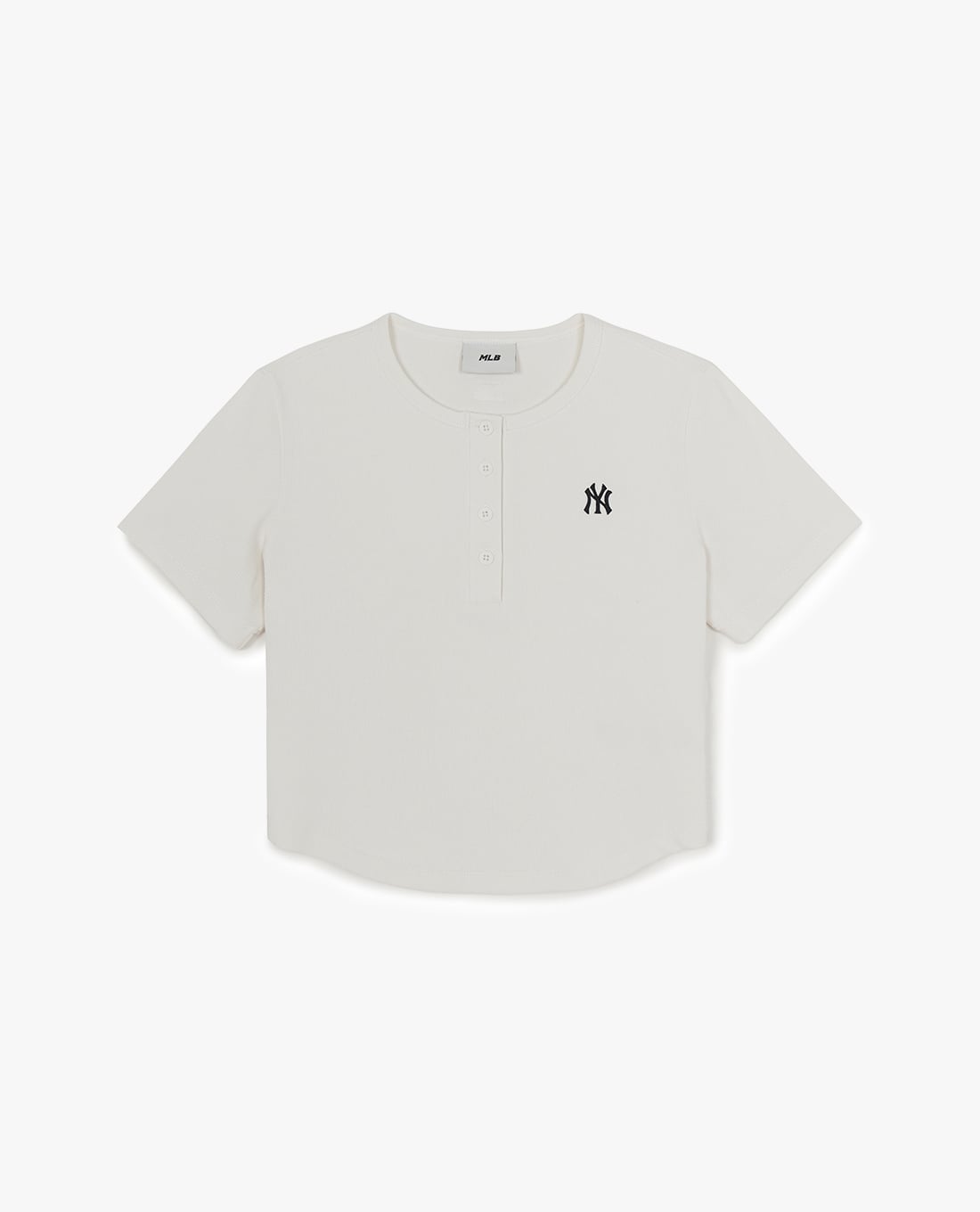 MLB - Áo croptop nữ cổ tròn tay ngắn Vintage