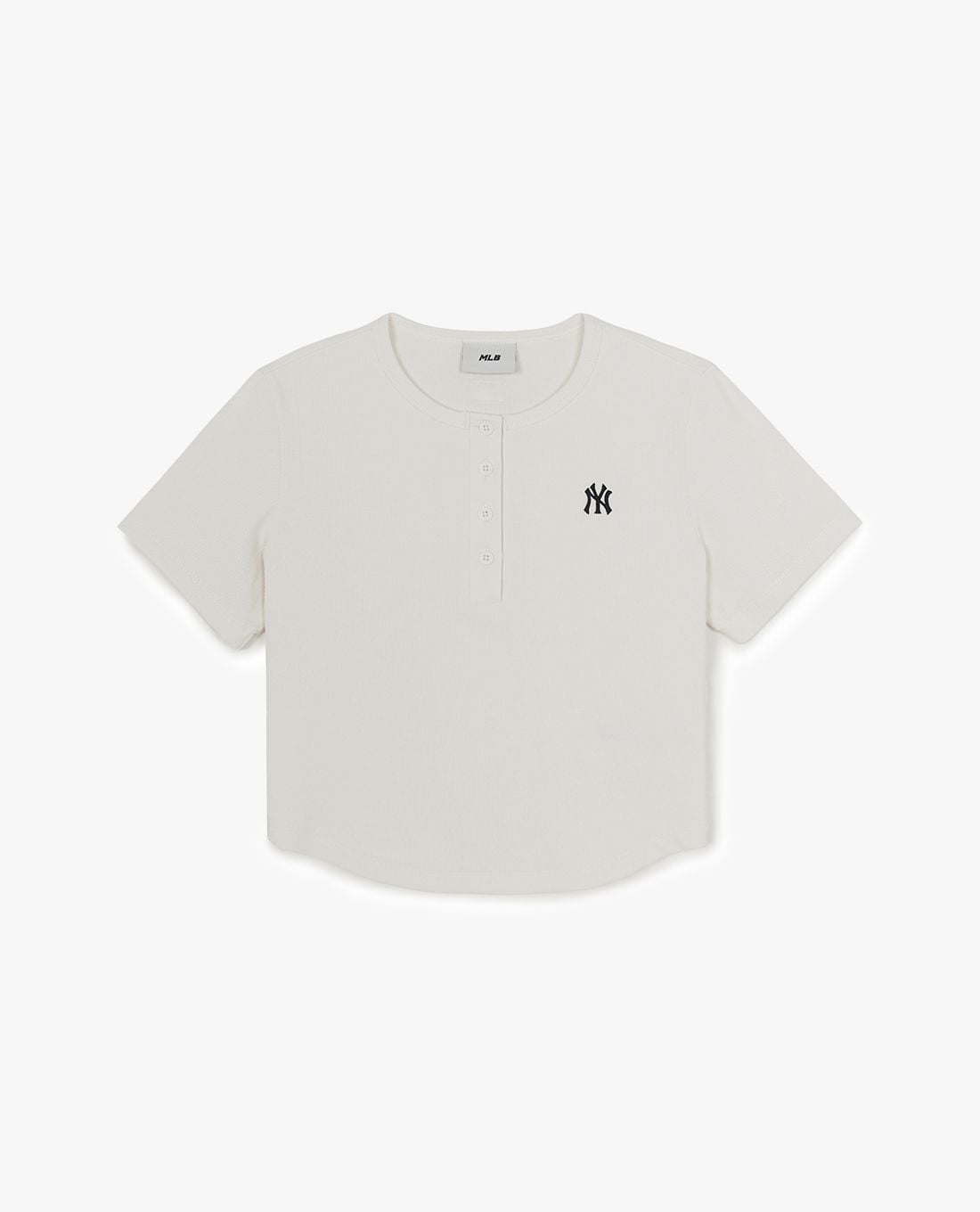 MLB - Áo croptop nữ cổ tròn tay ngắn Vintage