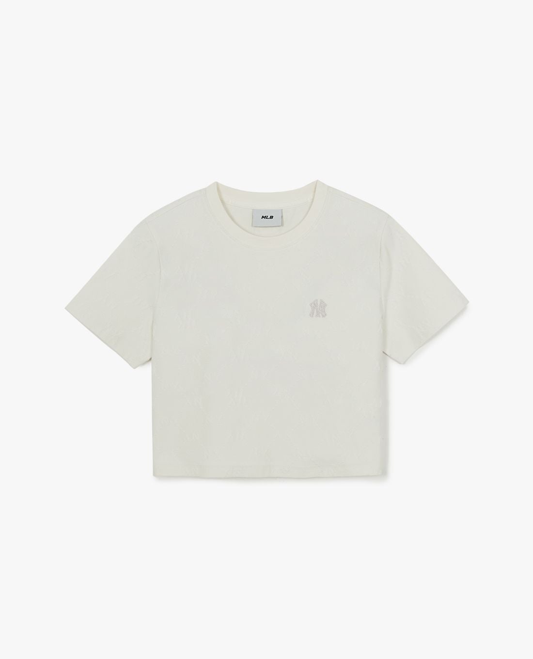 MLB - Áo croptop nữ cổ tròn tay ngắn Diamond Monogram