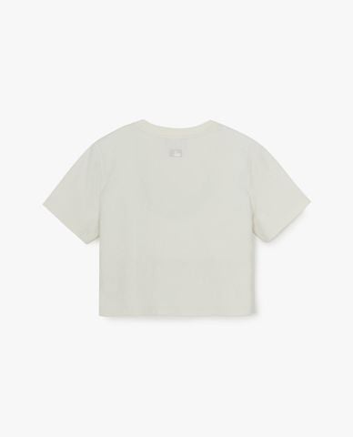  MLB - Áo croptop nữ cổ tròn tay ngắn Diamond Monogram 