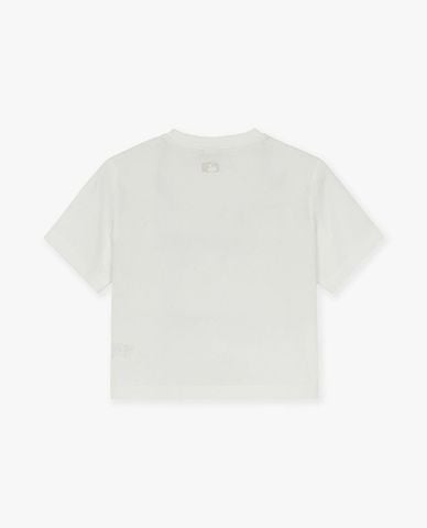  MLB - Áo croptop nữ cổ tròn tay ngắn Varsity 