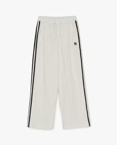  MLB - Quần dài nữ ống rộng lưng thun Varsity 