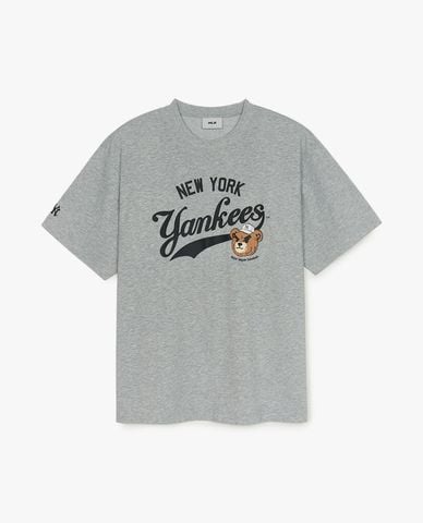  MLB - Áo thun unisex cổ tròn tay ngắn Letter Mega Bear 