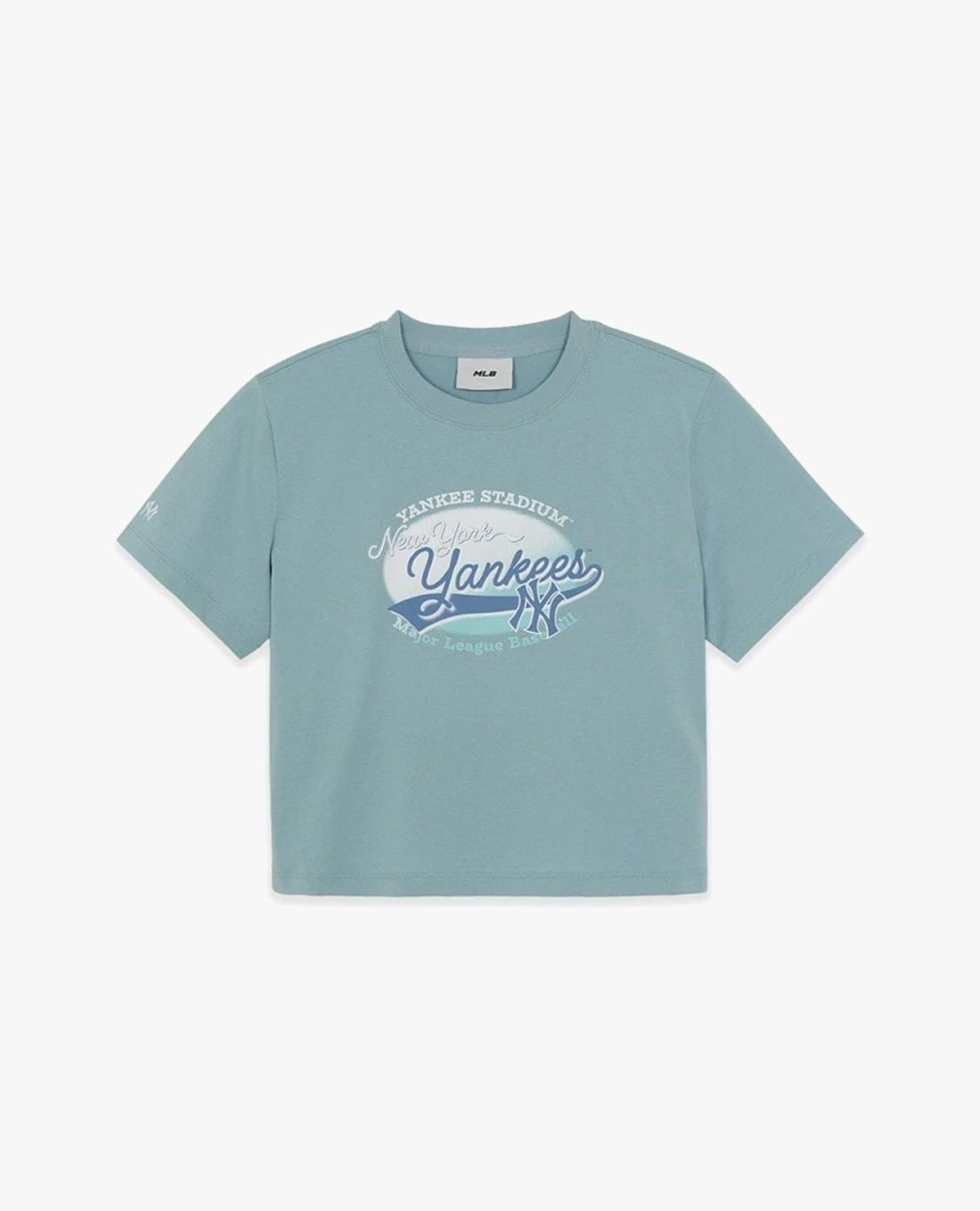 MLB - Áo croptop nữ cổ tròn tay ngắn Vintage Graphic