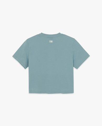  MLB - Áo croptop nữ cổ tròn tay ngắn Vintage Graphic 
