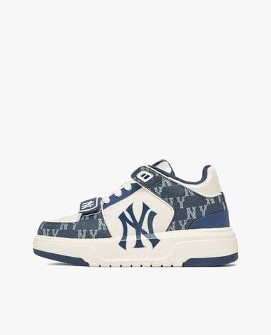  MLB - Giày sneakers unisex cổ thấp Chunky Liner Mid Denim 