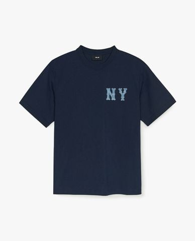  MLB - Áo thun unisex tay ngắn Basic Denimlike Coopers Overfit 