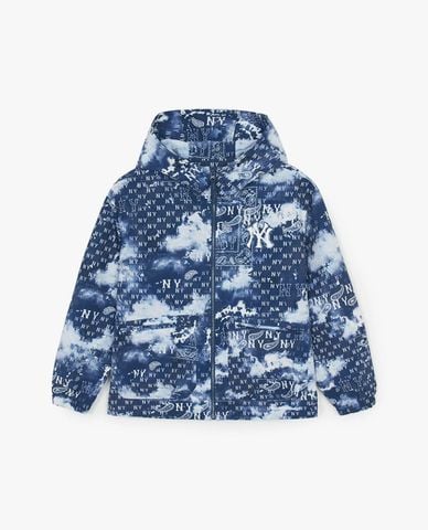  MLB - Áo khoác gió unisex phối mũ tay dài Monogram 