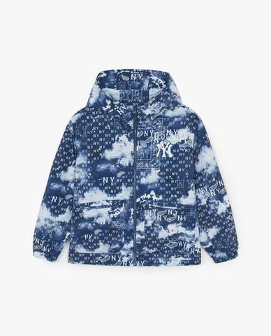  MLB - Áo khoác gió unisex phối mũ tay dài Monogram 